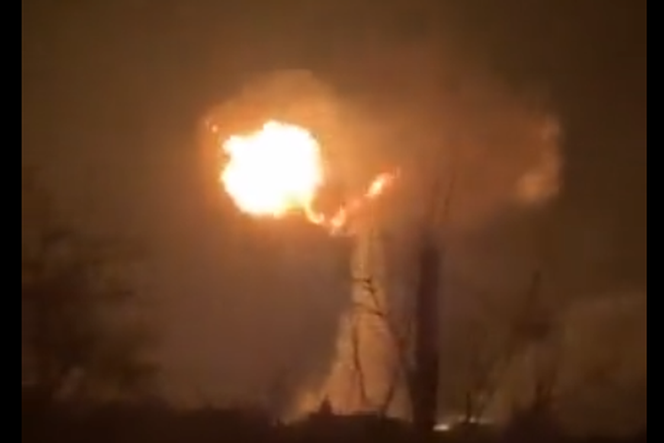 Wojna na Ukrainie: Rosjanie wysadzili gazociąg w pobliżu Charkowa [WIDEO]