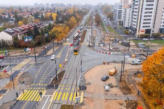 Odnoga tramwaju do Wilanowa będzie później. Opóźnienie na Stegnach