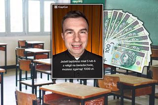 Ksiądz zapłaci tysiąc złotych za ocenę z religii! Wystarczy mieć 5 albo 6. To nie pierwszy raz