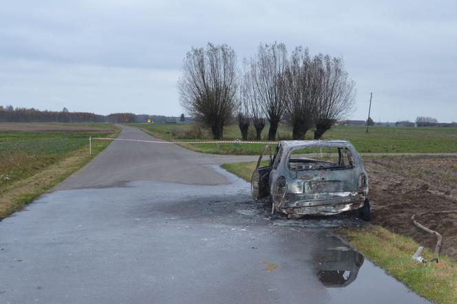 Tragiczna śmierć w płonącym aucie