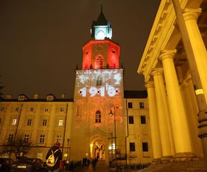 „Ojcowie Niepodległej” – wyjątkowy mapping na Wieży Trynitarskiej w Lublinie przed 11 listopada