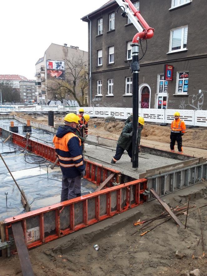 Przebudowa torowisk w centrum Szczecina - kwiecień 2021