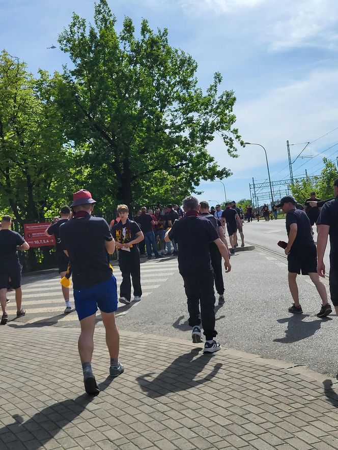 Kibice na meczu Pogoń - Legia