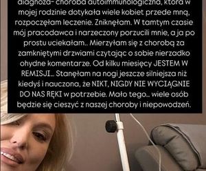   Karolina Pajączkowska ogłasza, że jest w remisji choroby. Bardzo smutne wyznanie