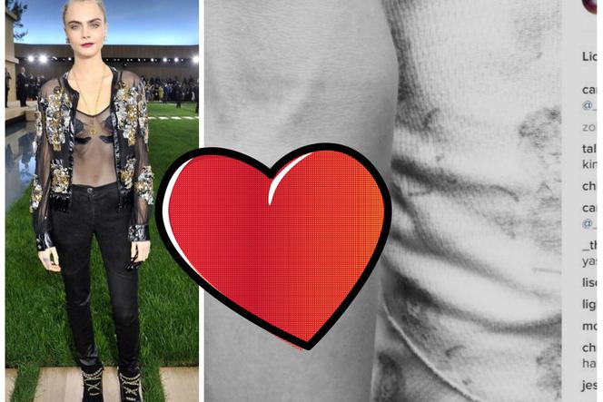 Cara Delevigne nowy tatuaz