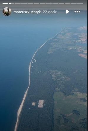 Pilot uchwycił na zdjęciu teren budowy w Choczewie