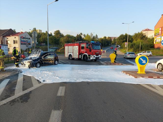 Pożar niopodal Targowiska w Starachowicach