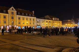 Manifestacja antywojenna na Rynku Kościuszki w Białymstoku [1.03.2022]