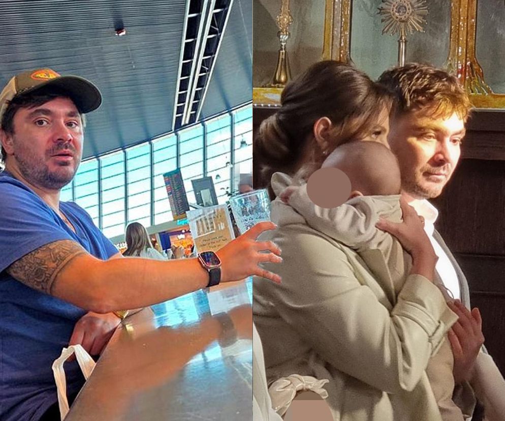 Daniel Martyniuk na chrzcinach syna