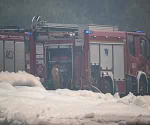 Służby ostrzegają! Alarmowy poziom amoniaku w związku z pożarem w Krośnie