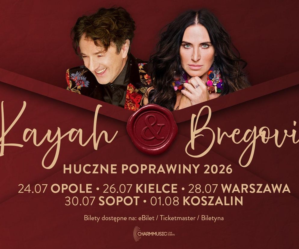 Kayah i Bregović zapraszają na Huczne Poprawiny 2026!  5 wyjątkowych koncertów w wakacyjnej aurze 