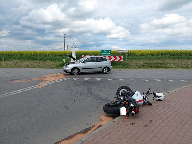 Wypadek w Kałkowie 22.05.22