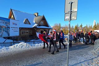 Kibice podczas niedzielnego konkursu Pucharu Świata w Zakopanem