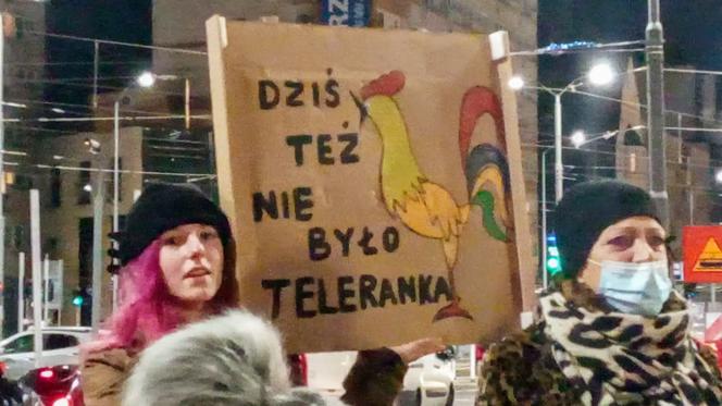 Protest "Wolne media" w Szczecinie