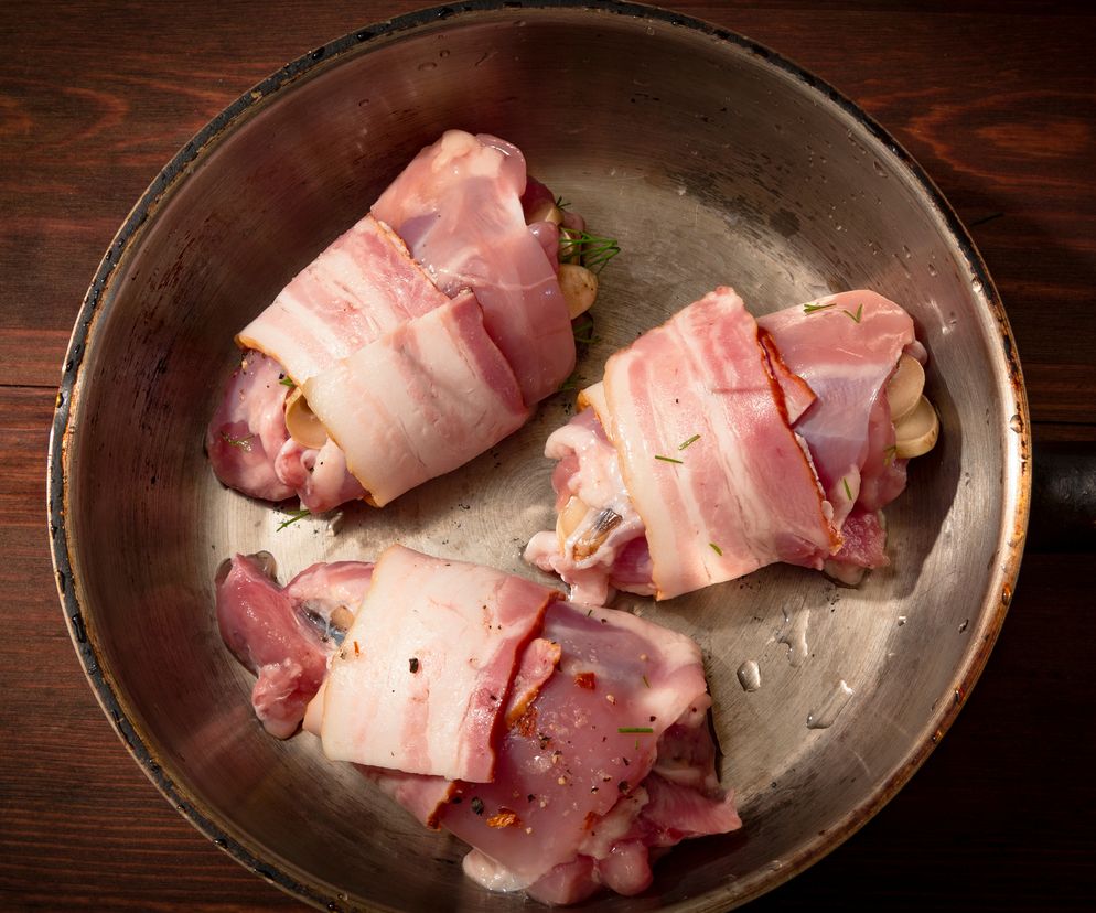 Udka kurczaka nadziewane pieczarkami - nowy efektowny przepis