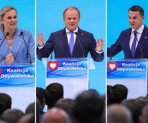 Liderzy KO cali na niebiesko! Tusk, Szłapka i Nowacka dobrani, jak nigdy. TO sekretny przekaz