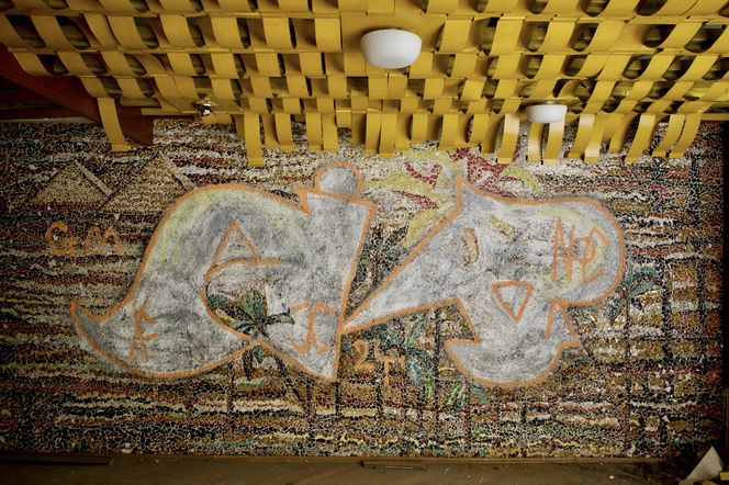 Mozaika w Kiekrzu przed
