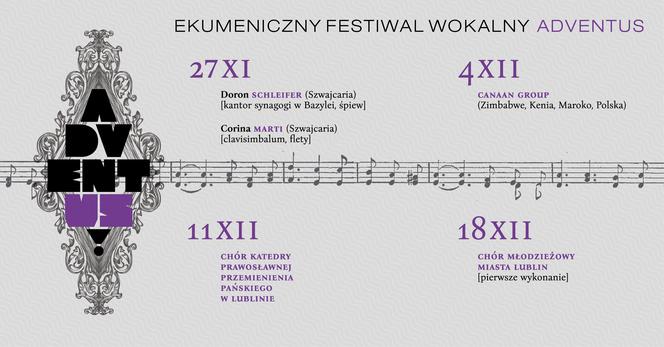 Ekumeniczny Festiwal Wokalny ADVENTUS - plakat 