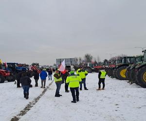 Rolnicy w Wejherowie. Protest na drodze krajowej nr 6