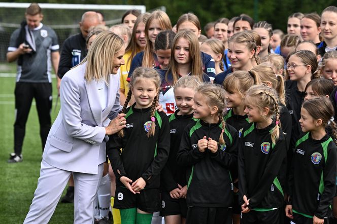 Marta Nawrocka na festiwalu piłki kobiecej