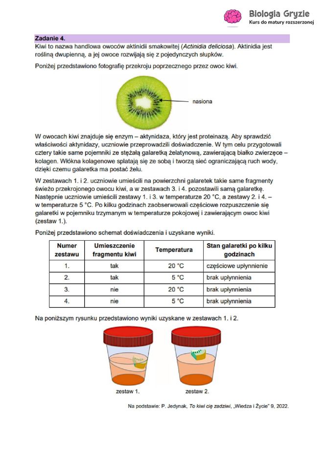 Matura biologia 2025 - odpowiedzi