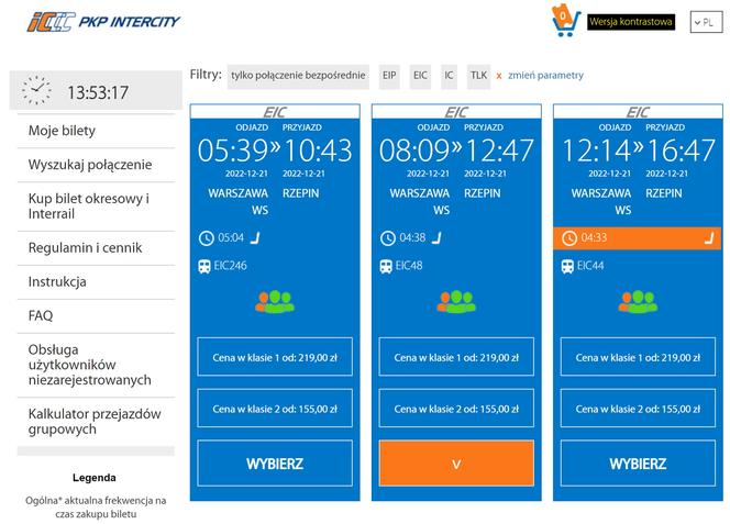 Bilety PKP Intercity droższe po Polsce niż do Niemiec.