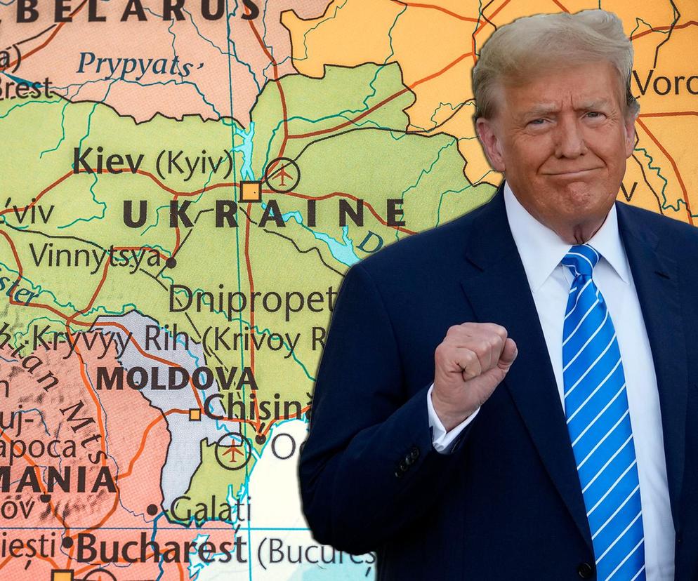 Trump i mapa Ukrainy