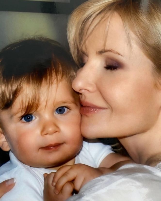 Joanna Racewicz i syn