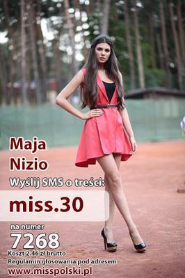 Wybory miss polski 2014 Maja Nizio