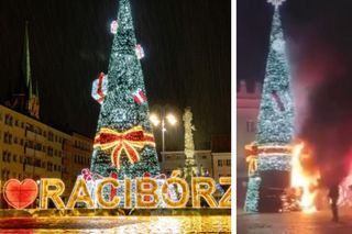 Stanęła w płomieniach w noc sylwestrową. Choinka w Raciborzu już naprawiona. Kto poniósł koszty?