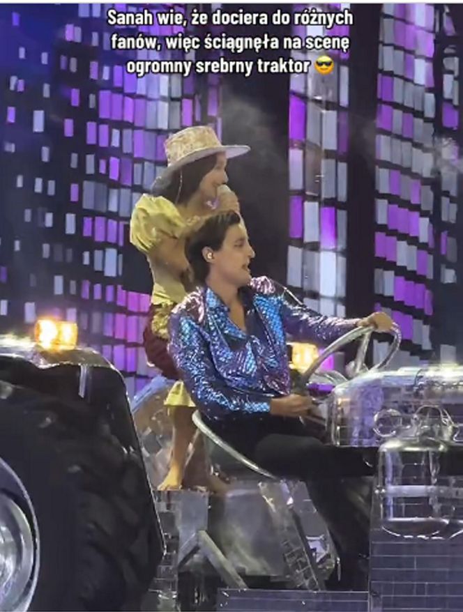 Sanah z mężem na Stadionie Narodowym