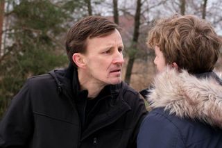 M jak miłość odcinek 1862.  Święcicki (Artur Paczesny), Kacper (Bartosz Ziewiec)