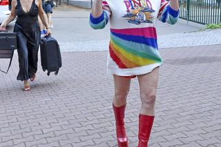 Beata Kozidrak spaceruje po Sopocie bez spodni