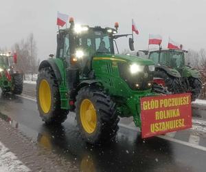 Ponad 200 traktorów wyjechało na ulice Radomia. Trwa protest rolników [FOTO]