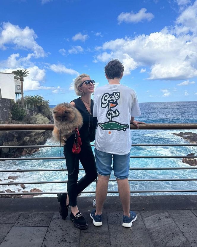 Joanna Racewicz i syn