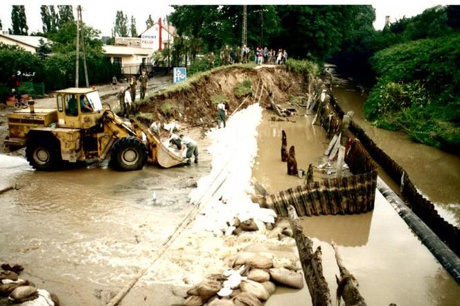 9 lipca 2001 roku w Gdańsku. Powódź zalała kilka dzielnic