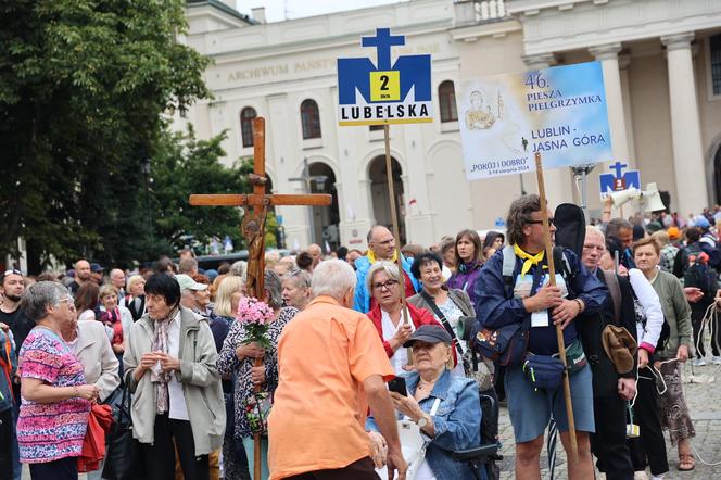 Lubelska Piesza Pielgrzymka na Jasną Górę 2024. Pątnikom deszcz niestraszny!