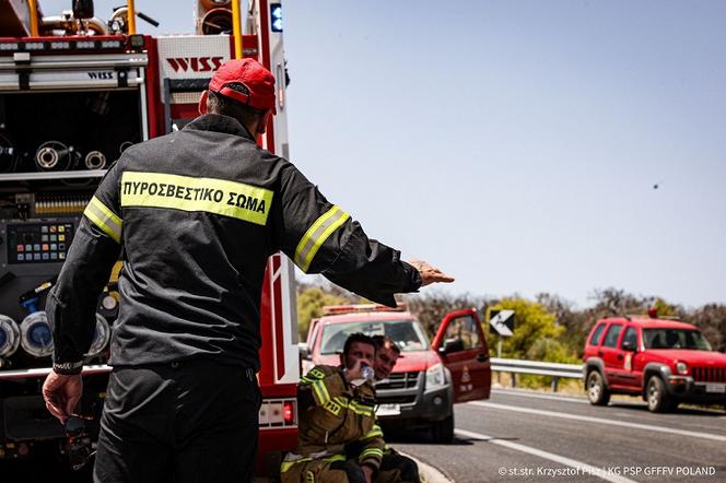 Są w samym centrum piekła. Polscy bohaterowie walczą z pożarami w Grecji