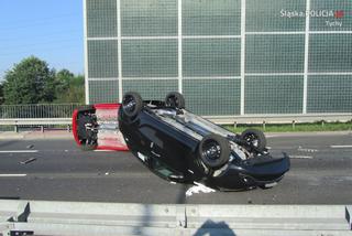 Wypadek lawety na DK1 w Tychach