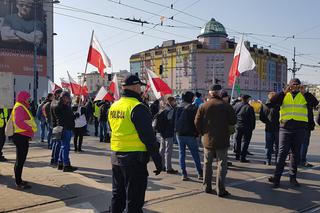 Protest rolników na Placu Zawiszy w Warszawie