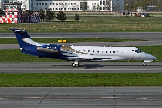 Embraer Legacy 600 należący do Prigożyna