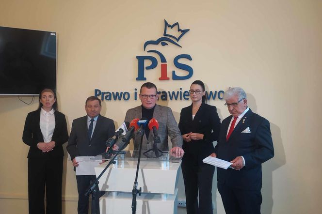 Konferencja prasowa członków PiS w Koszalinie.