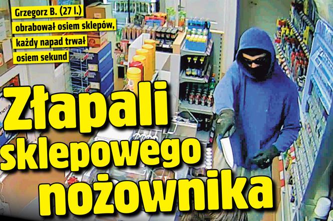 Złapali sklepowego nożownika