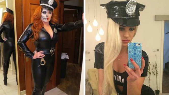 Grycan i Maffashion jako seksowne policjantki. Która wyglądała lepiej w Halloween?