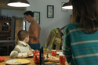 Barwy szczęścia, odcinek 3045. Kasia (Katarzyna Glinka), Ksawery (Bartosz Gruchot), Mariusz (Rafał Cieszyński)