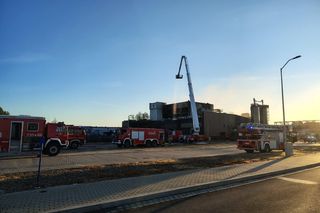 Pożar hali w Szczecinie