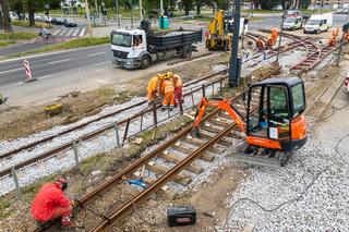 Remont na skrzyżowaniu Legionów i Włókniarzy w Łodzi