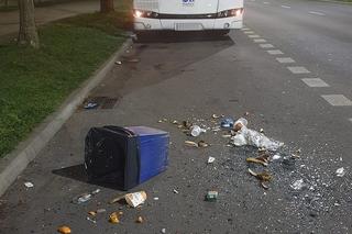 Żory: 24-latek wybił szybę w autobusie