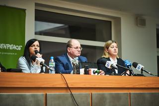 Konferencja prasowa Greenpeace