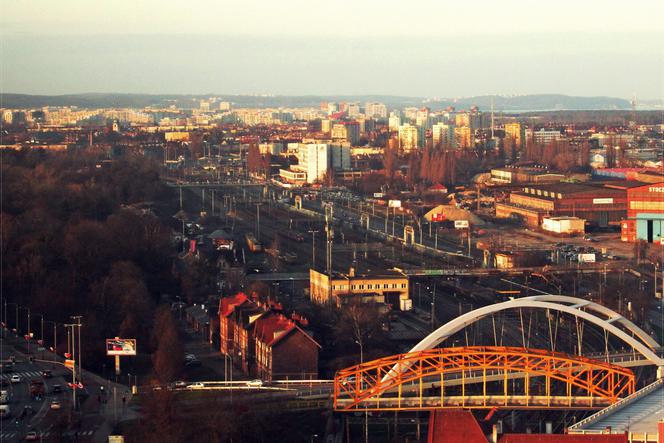 Gdańsk widziany z Zieleniaka.